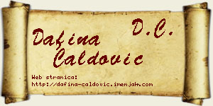 Dafina Ćaldović vizit kartica